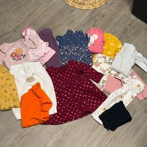 Baby Girl 6/9 Month Fall / Winter Clothing Lot 16 Items